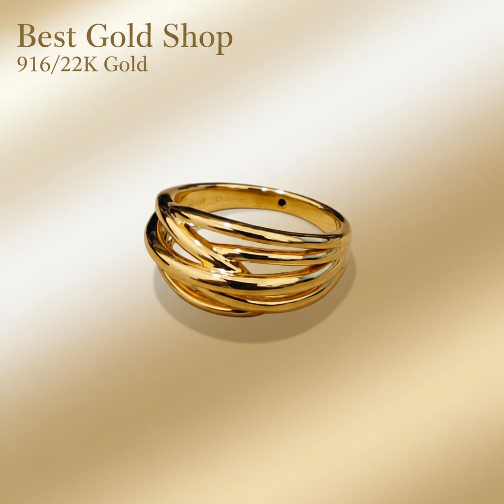 916 Gold Layer Ring Version 2 | Elegant Lightweight Series 22k gold - Photo 5 - Best Gold Shop