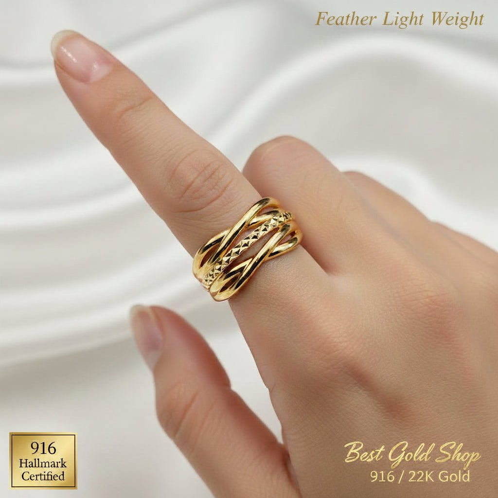 916 Gold Layer V3 Ring New Design ElegantRingsBest Gold Shop