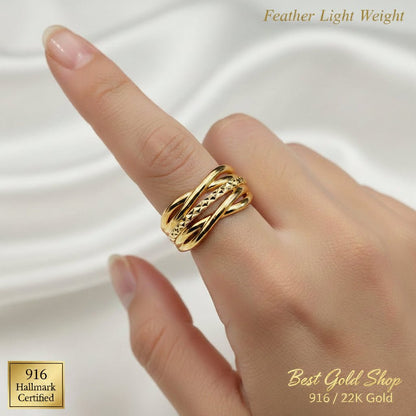916 Gold Layer V3 Ring New Design ElegantRingsBest Gold Shop
