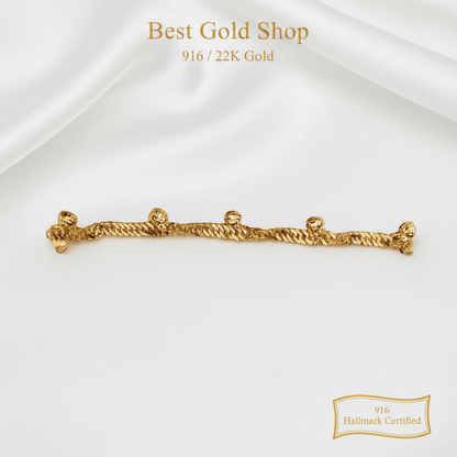 916 Gold Lipan Dangling Heart BraceletBraceletsBest Gold Shop
