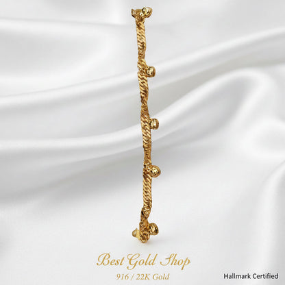 916 Gold Lipan Dangling Heart BraceletBraceletsBest Gold Shop