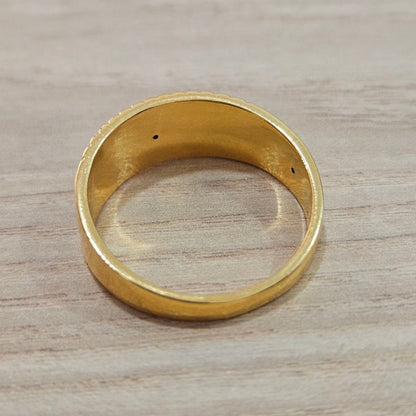 916 Gold Mesh Band Ring – Feather LightRingsBest Gold Shop