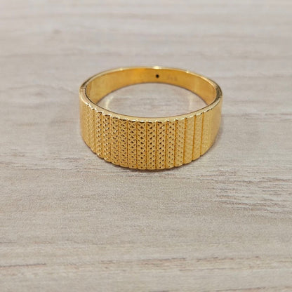 916 Gold Mesh Band Ring – Feather LightRingsBest Gold Shop