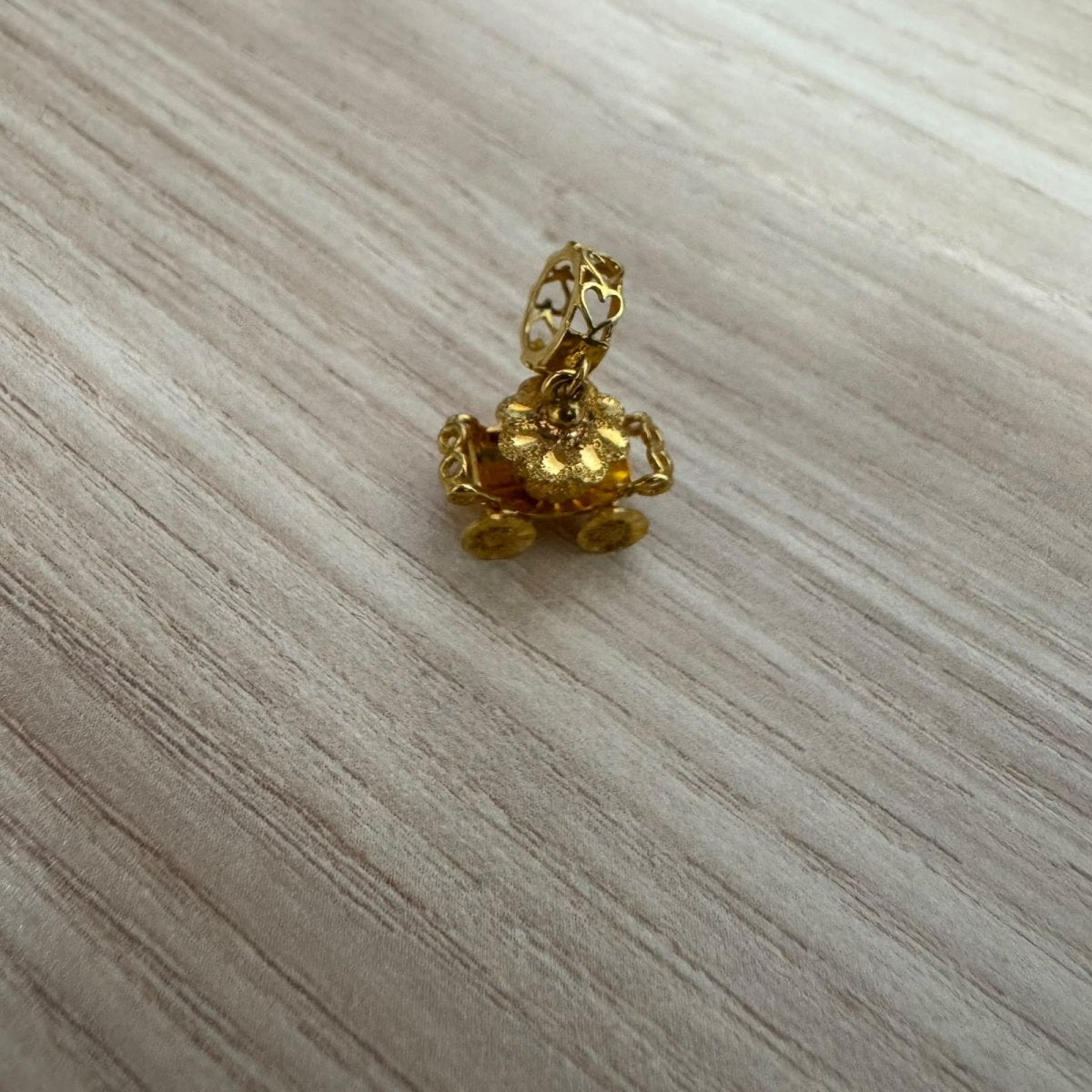 916 Gold Pumpkin Car Charm | Cute Lucky Carriage DesignCharms & PendantsBest Gold Shop