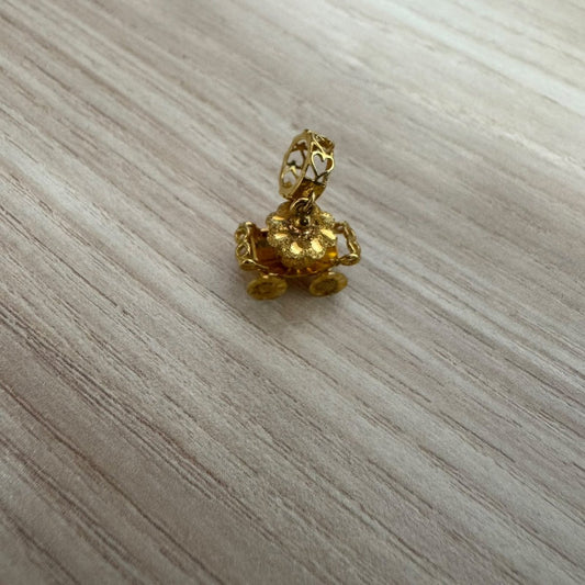 916 Gold Pumpkin Car Charm | Cute Lucky Carriage DesignCharms & PendantsBest Gold Shop
