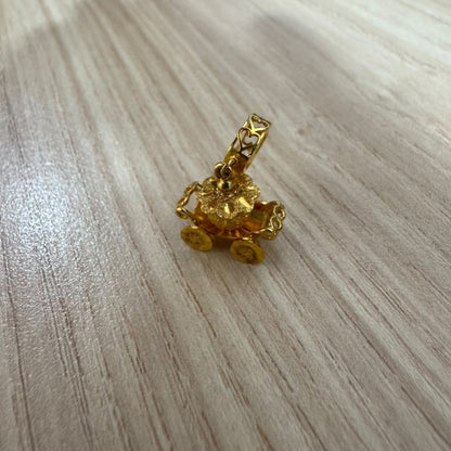 916 Gold Pumpkin Car Charm | Cute Lucky Carriage DesignCharms & PendantsBest Gold Shop
