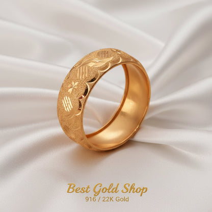 916 Gold Ring Hollow Design V8 New DesginRingsBest Gold Shop