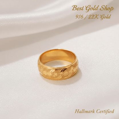 916 Gold Ring Hollow Design V9 New DesginRingsBest Gold Shop