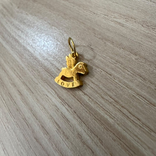 916 Gold Rocking Horse Pendant | Symbol of Childhood Good FortuneCharms & PendantsBest Gold Shop