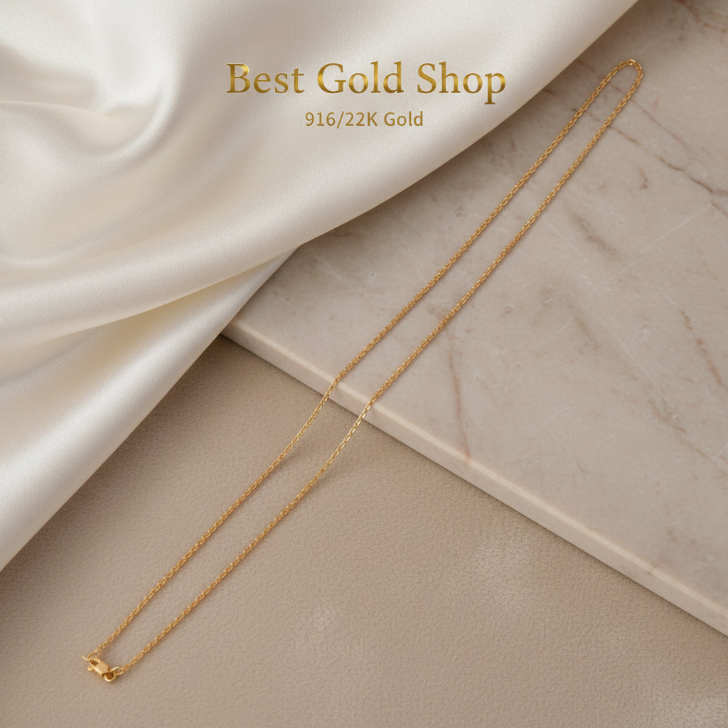 916 Gold Shiny Wan Zi Necklace – Evergreen DesignNecklacesBest Gold Shop
