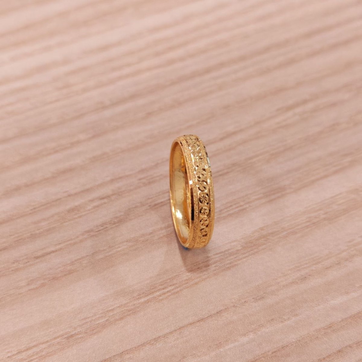 916 Gold Slim Hollow Ring V7 new stockRingsBest Gold Shop