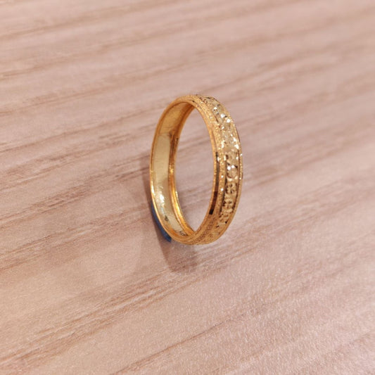 916 Gold Slim Hollow Ring V7 new stockRingsBest Gold Shop
