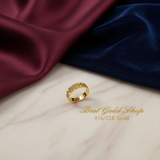 916 Gold (22K) Slim Keeper Light Weight New design Ring for WomenRingsBest Gold Shop