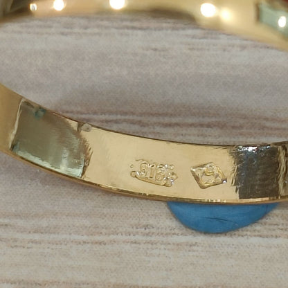 916 hallmark inside the slim plain gold band ring