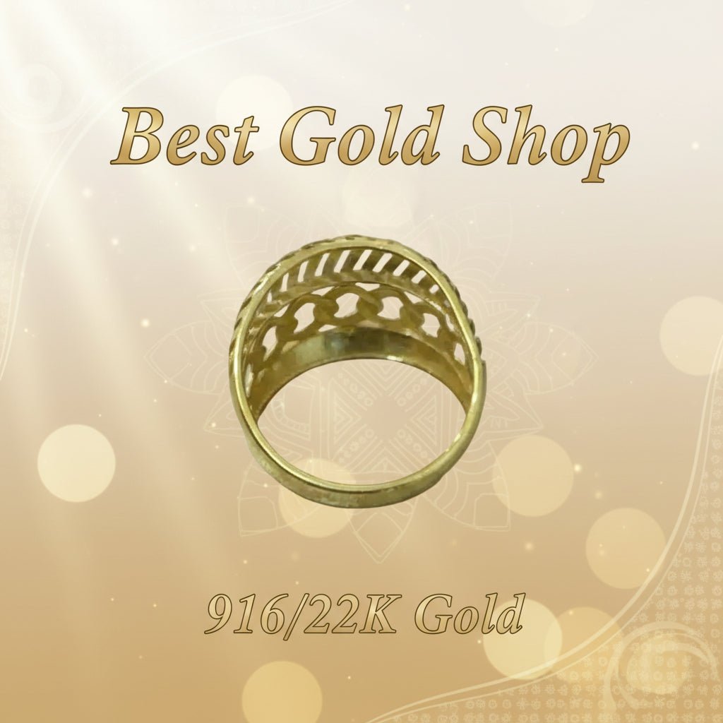 916 Gold (22K) Statement Collection Artistic Designer Series Ring for WomenRingsBest Gold Shop