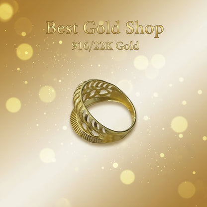 916 Gold (22K) Statement Collection Artistic Designer Series Ring for WomenRingsBest Gold Shop