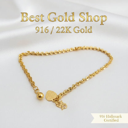 916 Gold Sunflower design Anklet Light weight and boldankletBest Gold Shop