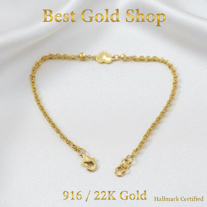 916 Gold Sunflower with Design BraceletBraceletsBest Gold Shop