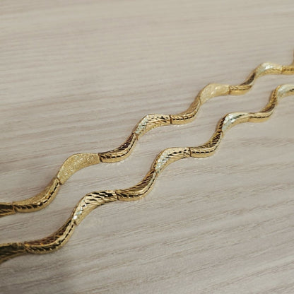 916 Gold Wavy Bracelet | New Design ElegantBraceletsBest Gold Shop