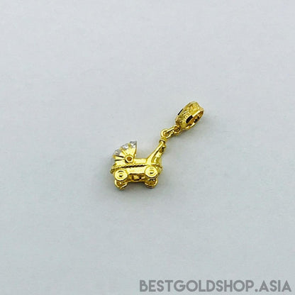 916/22k Gold baby pram 2 colour - Best Gold Shop 22k gold 22k Gold Charms 916 gold 916 gold