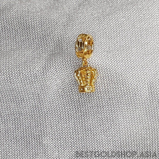 916/22K Gold Crown Charm By Best Gold Shop - Best Gold Shop 22k gold 22k Gold Charms 916 gold 916 gold