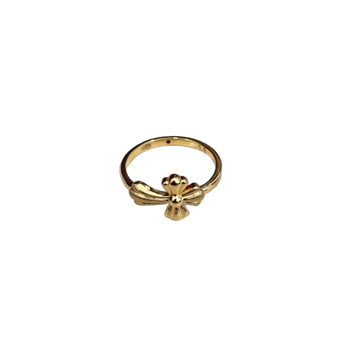 999 Gold Cross Design Feather Light Ring | 24K Fine Gold RingRingsBest Gold Shop