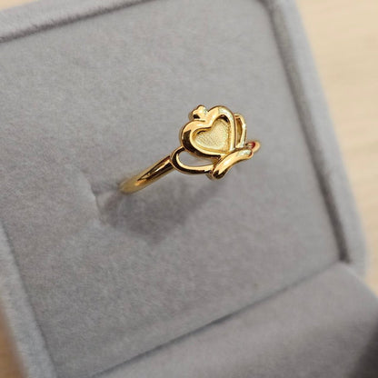 999 Gold Crown Design Ring Latest Design Feather LightRingsBest Gold Shop