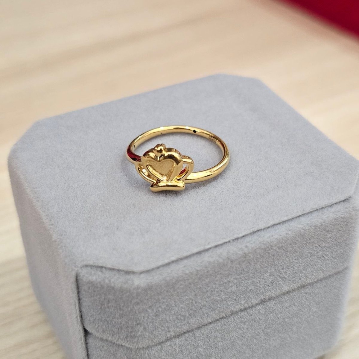 999 Gold Crown Design Ring Latest Design Feather LightRingsBest Gold Shop