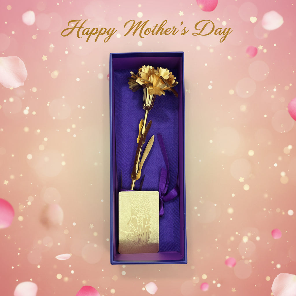 999 Gold Foil Plated Carnation | The Eternal Gift of Love 24k gold - Photo 1 - Best Gold Shop