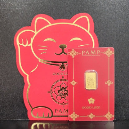 999 Gold Lucky Cat PAMP 2.5 Grams Gold Bar – New Stock ArrivalbullionBest Gold Shop