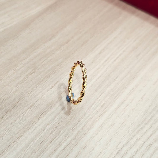 999 Gold Twisted Bead Ring Latest Design and Feather LightRingsBest Gold Shop