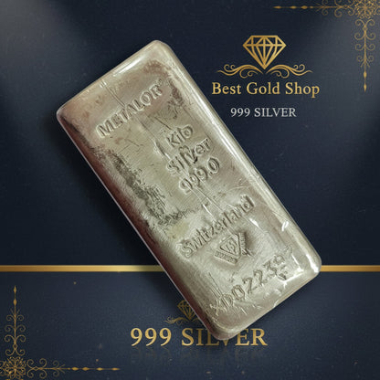 999 Silver Bar One KilogrambullionBest Gold Shop