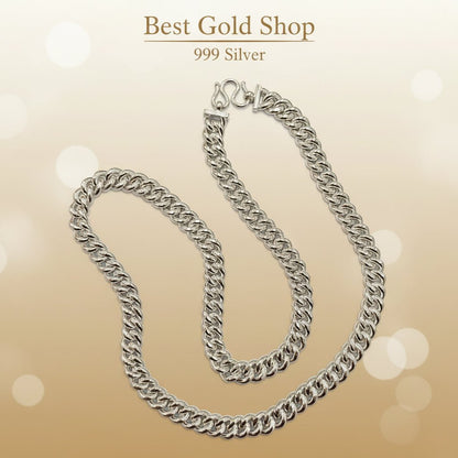 999 Silver (24K) Silver Fish Bone Chain Necklace for WomenNecklacesBest Gold Shop