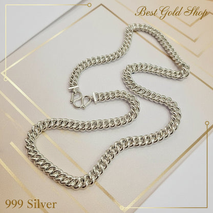 999 Silver (24K) Silver Fish Bone Chain Necklace for WomenNecklacesBest Gold Shop
