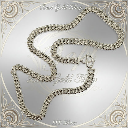 999 Silver (24K) Silver Fish Bone Chain Necklace for WomenNecklacesBest Gold Shop