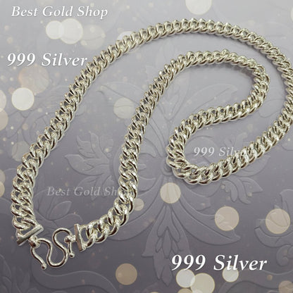 999 Silver (24K) Silver Fish Bone Chain Necklace for WomenNecklacesBest Gold Shop