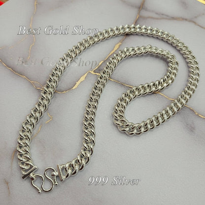 999 Silver (24K) Silver Fish Bone Chain Necklace for WomenNecklacesBest Gold Shop