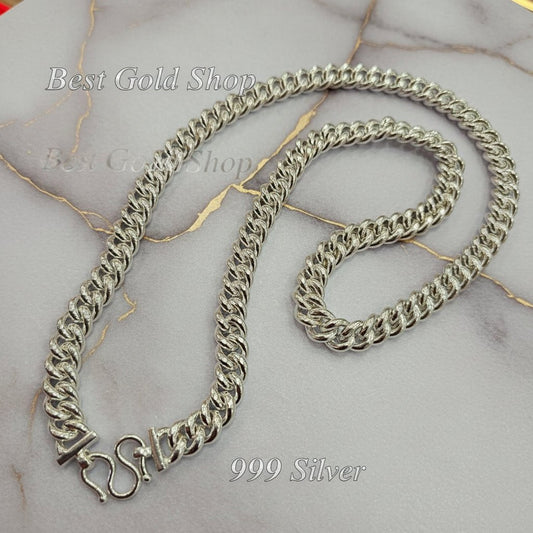 999 Silver (24K) Silver Fish Bone Chain Necklace for WomenNecklacesBest Gold Shop