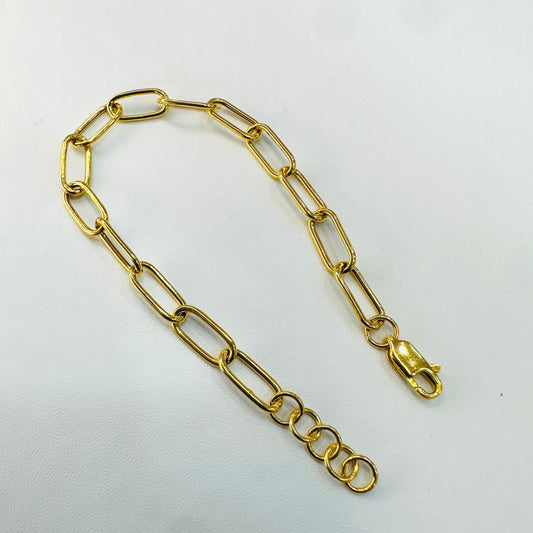 22k / 916 Gold Hollow Link Bracelet Simple Shiny