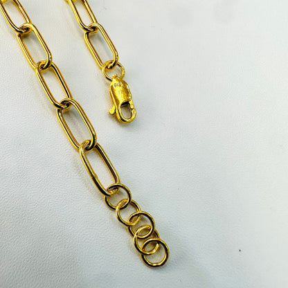 22k / 916 Gold Hollow Link Bracelet Simple Shiny