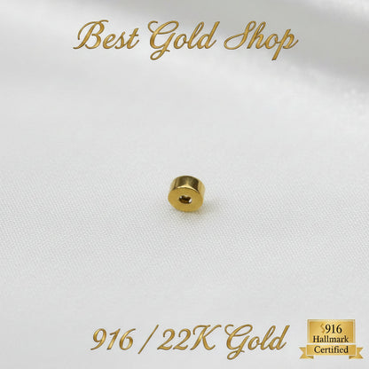 916 Gold Bracelet Stopper Charm | Secure Spacer for Charm Bracelets