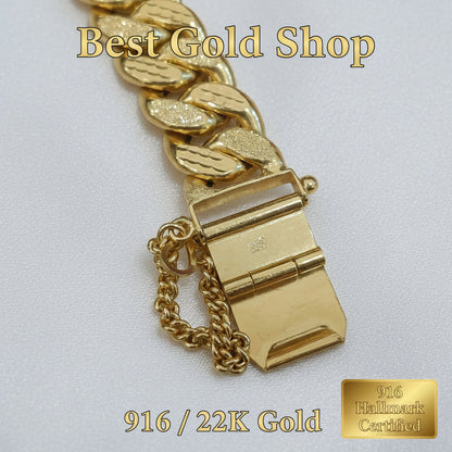 916 Gold Milo Bracelet | Heavyweight 22K Statement Bracelet