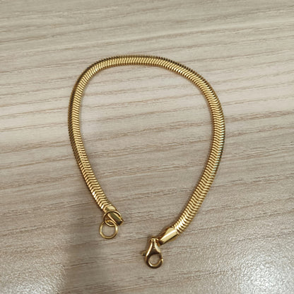 916 Gold Snake Chain Bracelet | Sleek 22K Gold Design