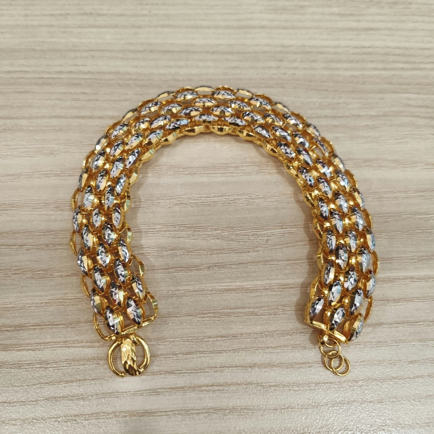 916 Gold Fancy Bracelet | Heavyweight 22K Statement Design