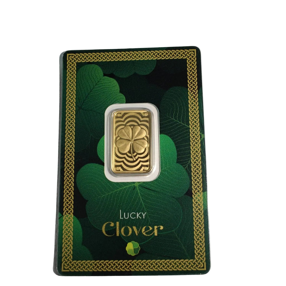 PAMP Suisse Lucky Clover 5g gold bar front design