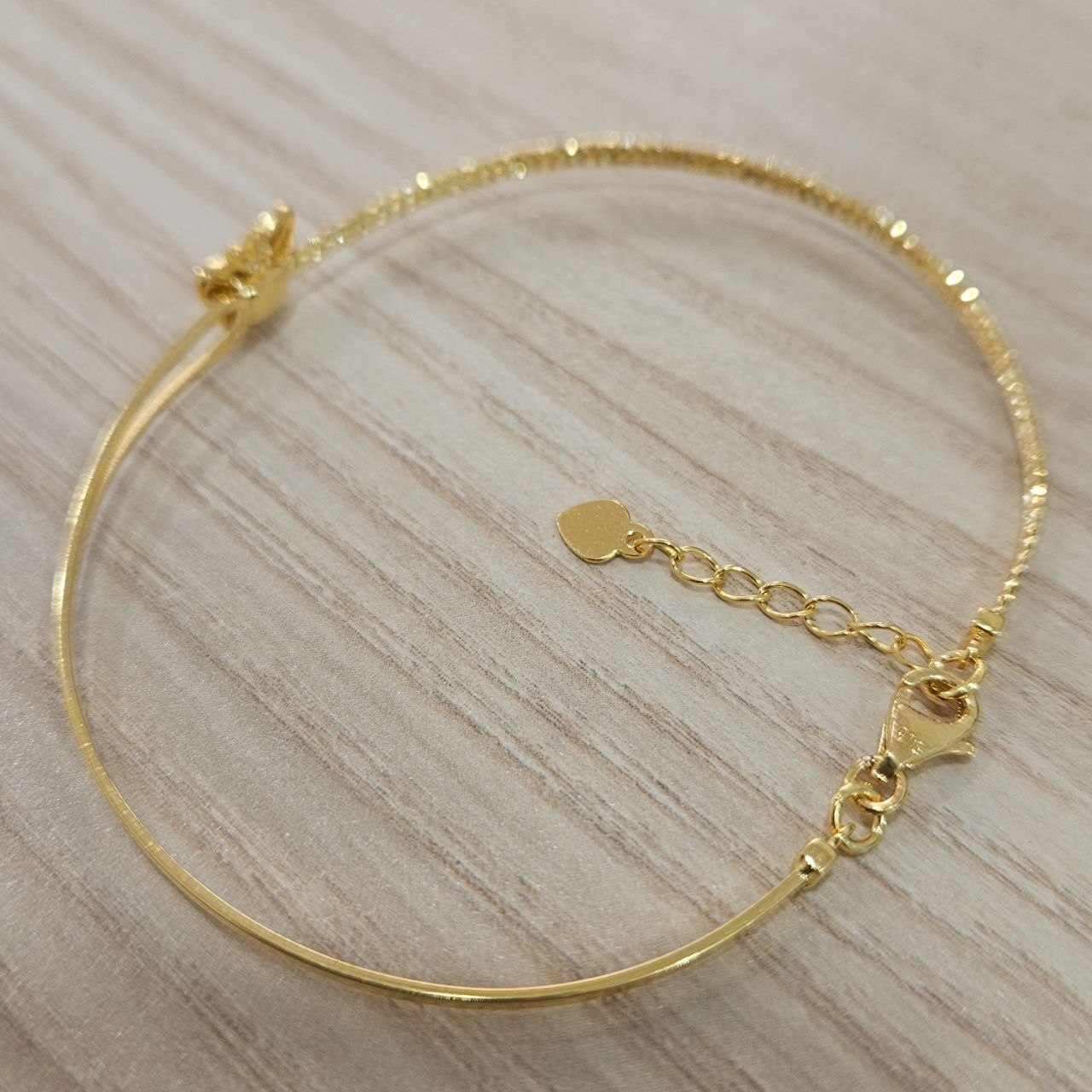 916 Gold Slim Bangle Light Weight
