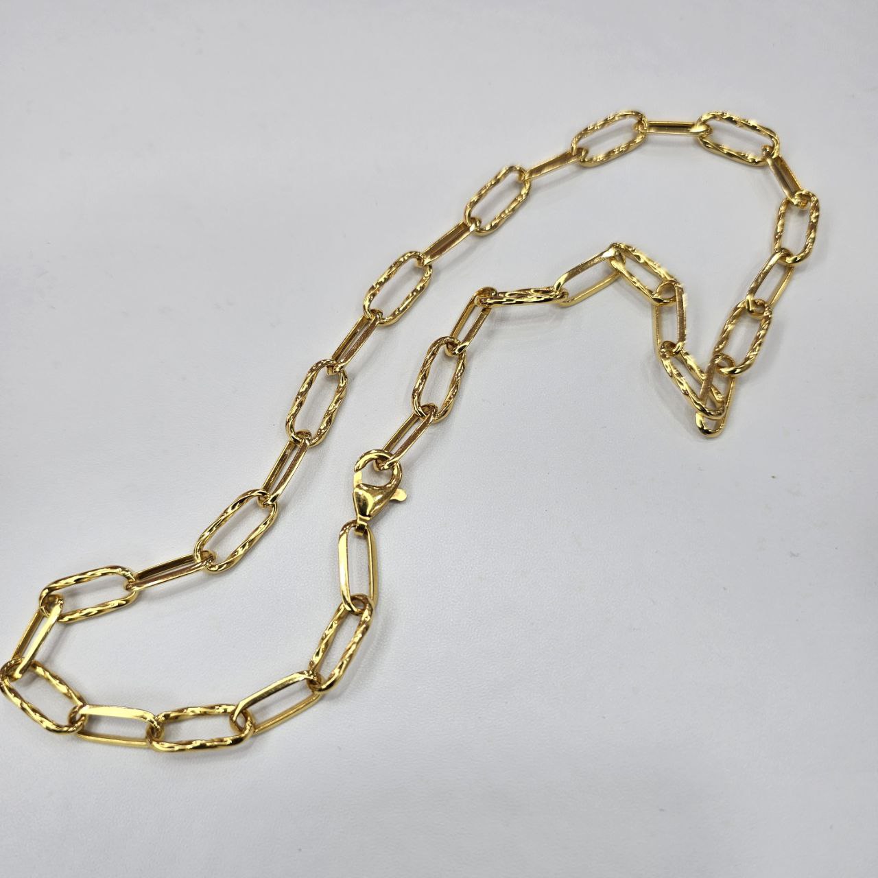 22k / 916 Gold Diamond Cutting Link Necklace by Best Gold Shop