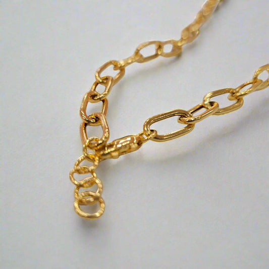 22k / 916 Gold Hollow Anchor Link Chain Light Weight
