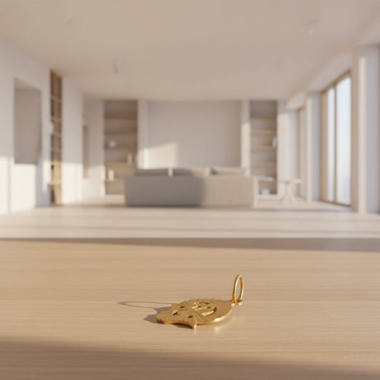 22K / 916 Gold Om Symbol Blessing Pendant