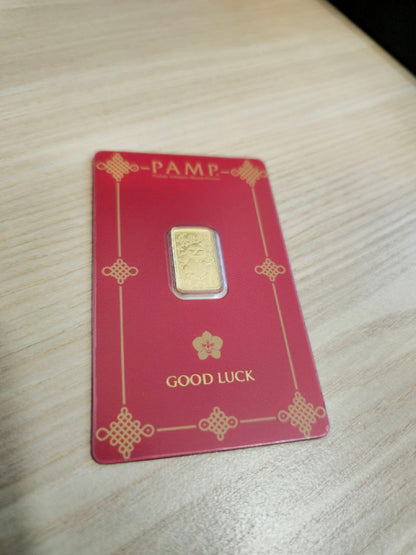 999 Gold Lucky Cat PAMP 2.5 Grams Gold Bar – New Stock Arrival
